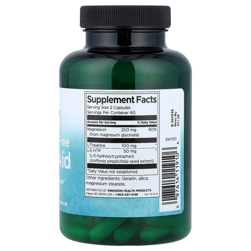 Swanson, средство для сна без мелатонина, 120 капсул