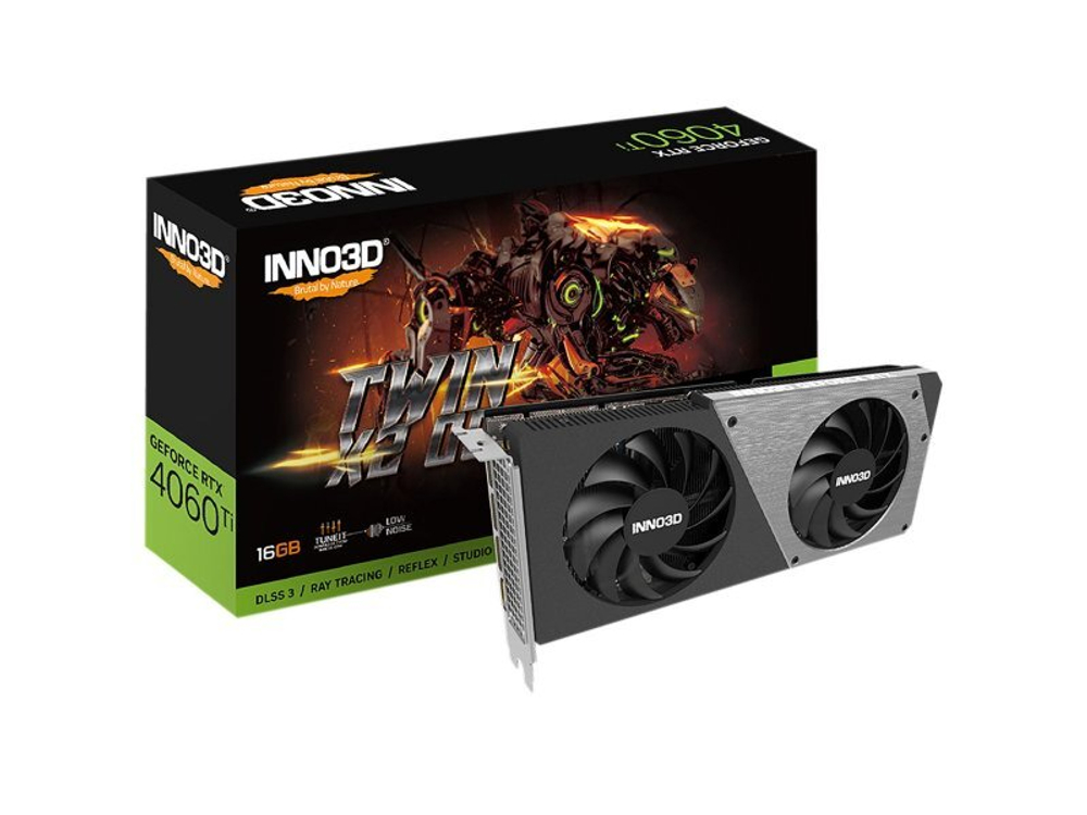 Видеокарта INNO3D Nvidia GeForce RTX 4060 Ti [N406T2-16D6-178055N]