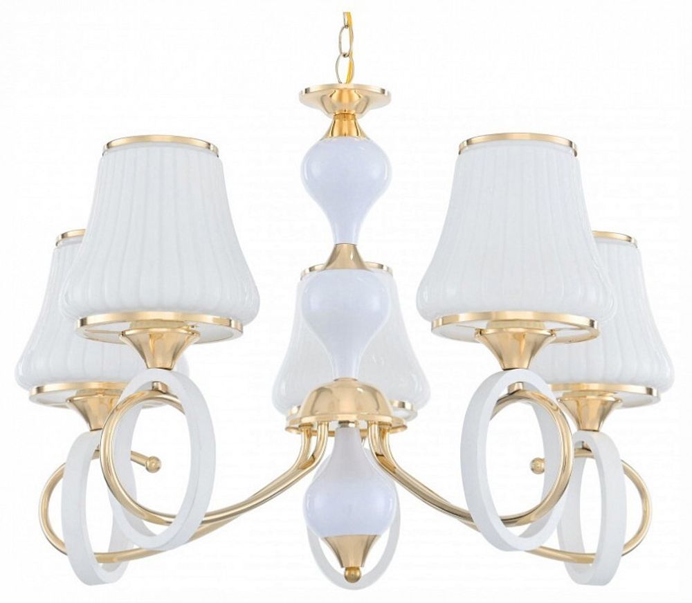 Подвесная люстра Arte Milano Florentia-2387 302387/5 Wh/Gd