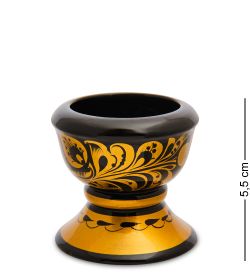 Народные промыслы ХЛ-083/1 Подсвечник 55*55 (Хохлома)