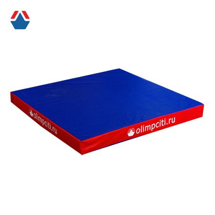 Мат гимнастический квадратный 1000x1000x100mm (вин. кожа)