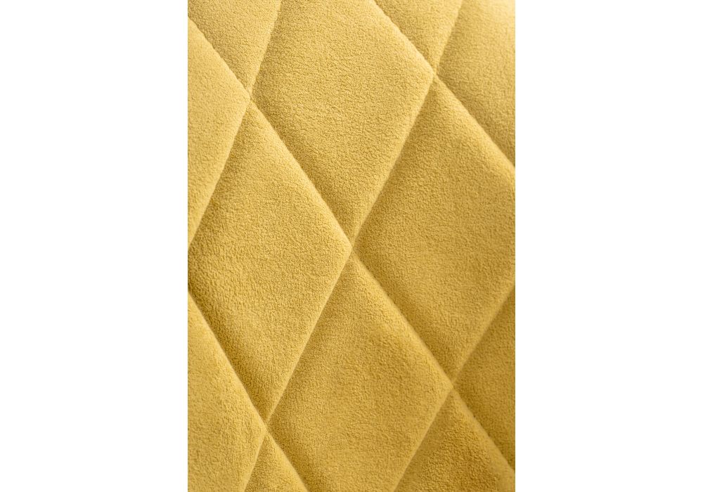 Стул на металлокаркасе Гутрид ромбы спереди горчичный / черный