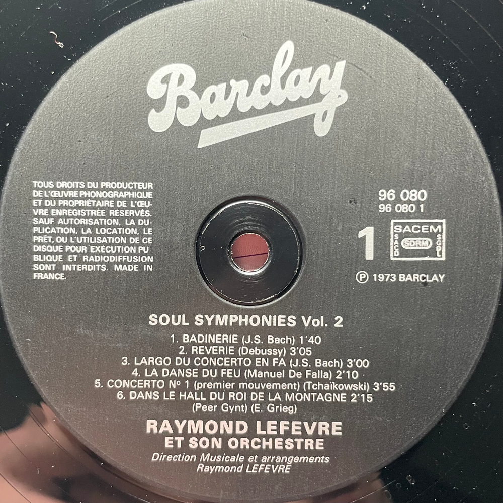 Raymond Lefèvre Et Son Grand Orchestre ‎– Soul Symphonies 2LP (Франция 1973г.)