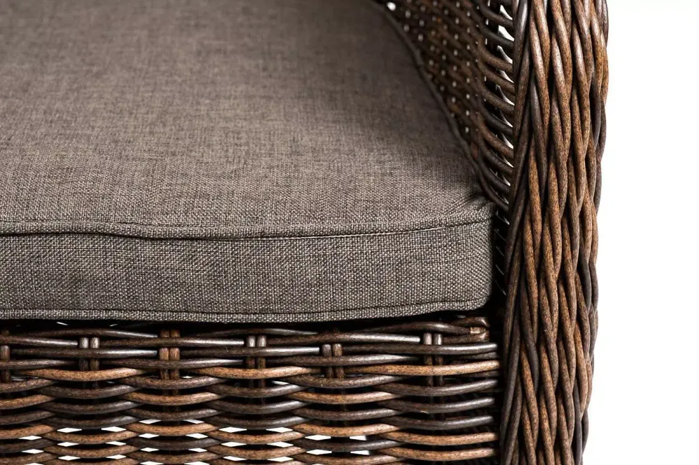 "Равенна" лаунж-зона из искусственного ротанга, цвет коричневый