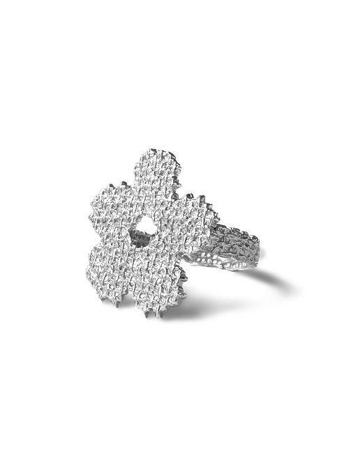 Кольцо "Цветок" вышивка