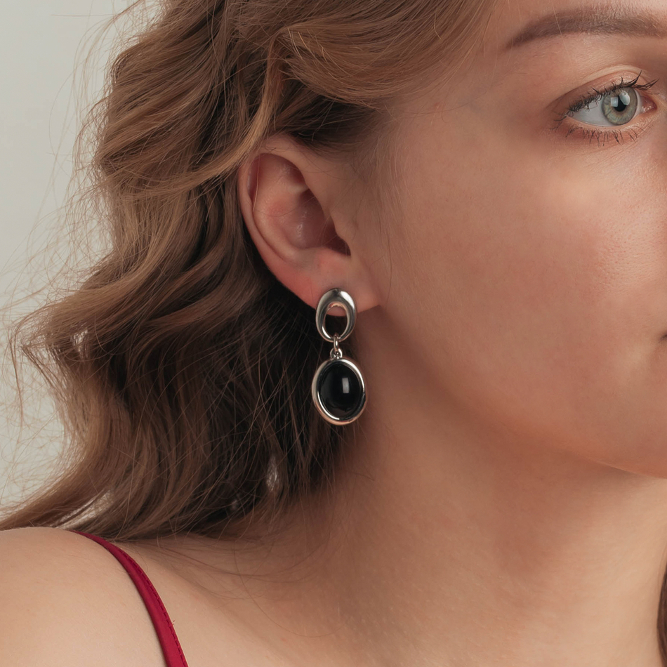 Серьги Possebon Agata Preto A0368.4 S
