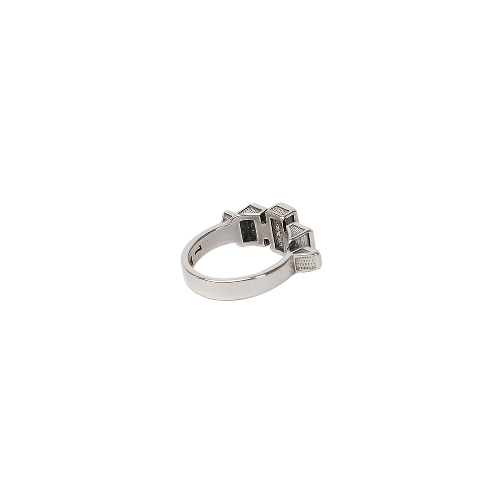 "Нурк" кольцо в серебряном покрытии из коллекции "Angle" от Jenavi