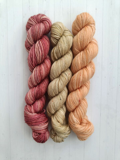 Набор №7 - 3 шт. по 50 гр (кирпичный, светло-оранжевый, бежевый)