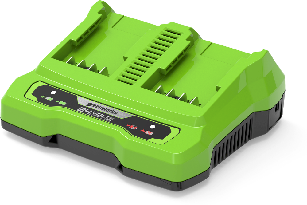 Зарядное устройство GREENWORKS G24X2UC2 24В,на 2 аккум., (2931907)