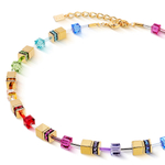 Колье Coeur de Lion Multicolour Rainbow-Gold 3015/10-1535