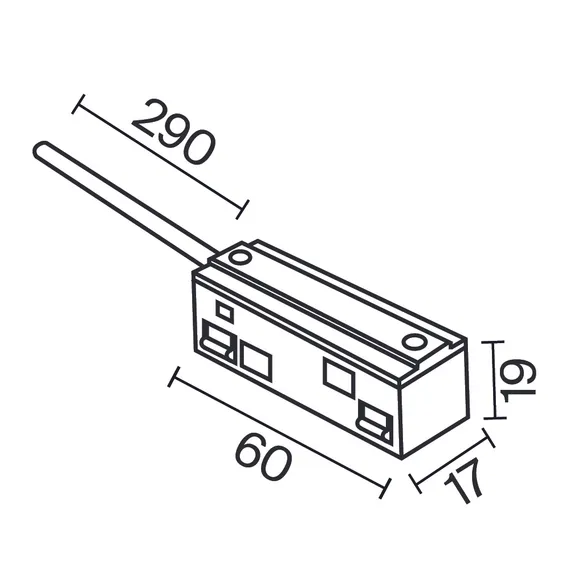Ввод питания Exility белый Technical tra034b-42w-1