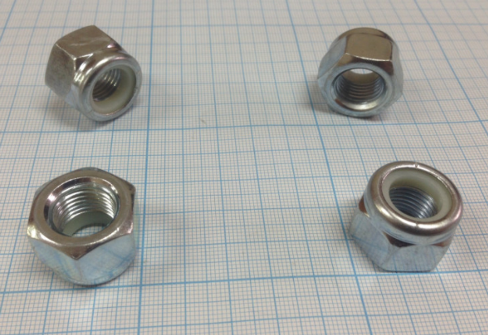 Гайка 14х1.50 с нейлоновым кольцом шаровой опоры 2101 (DIN982 14150) (уп10\20шт)