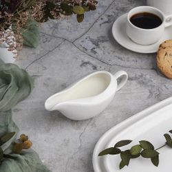 Соусник 160 мл 16,5*6,5 см с ручкой белый фарфор P.L. Proff Cuisine [6]