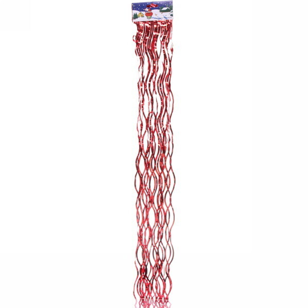 Дождик 1,5м «Волна», Красный