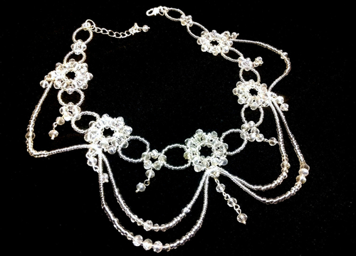 Колье-чокер с подвесками на новый год, свадебное украшение невесты