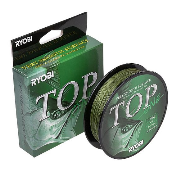 Шнур TOP PE4X-120M 8,0/d-0.467mm Dark green Ryobi