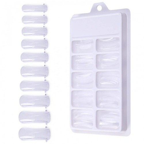 Верхние формы для наращивания ногтей с разметкой 100шт.квадрат