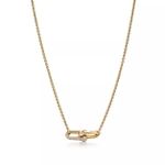 Подвеска из жёлтого золота 18k с бриллиантами, Tiffany 💎Hard Wear Double link