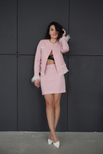 Жакет в розовом