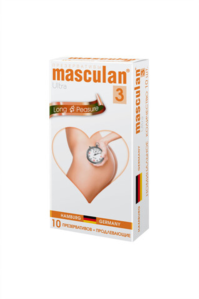 Презервативы "Masculan, 3 Ultra Long Pleasure", 10 шт.