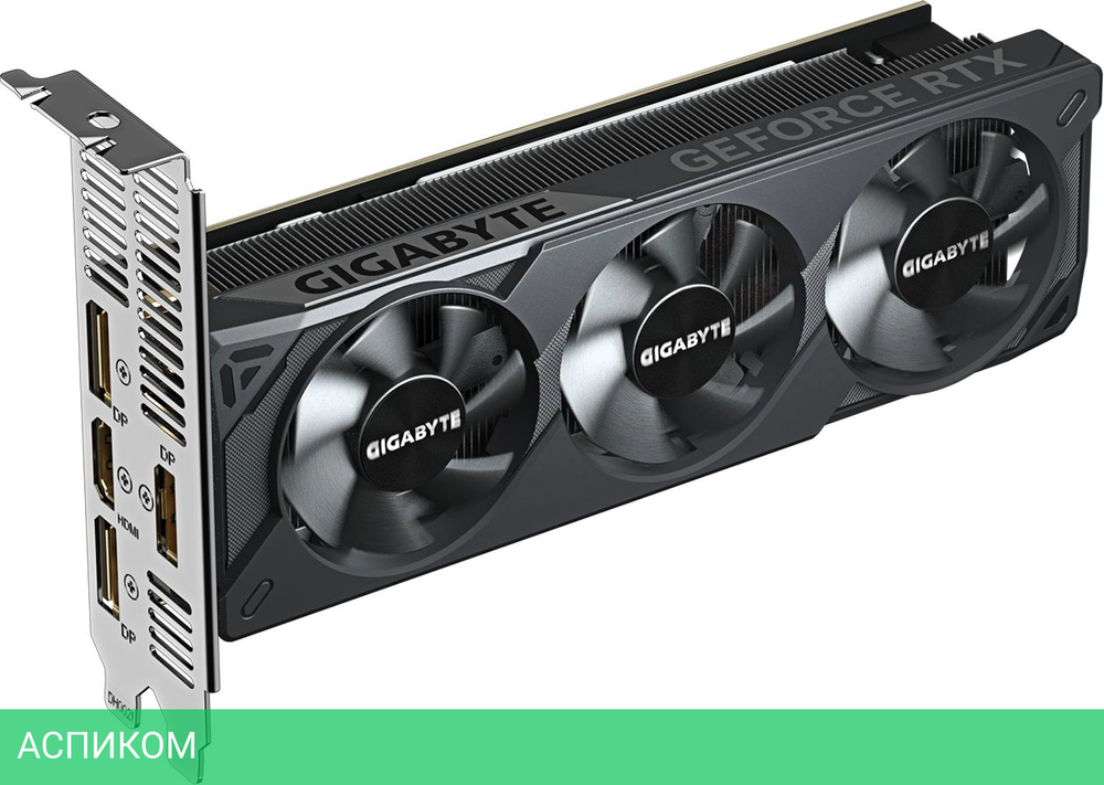Видеокарта GigaByte GeForce RTX 5060 OC Low Profile 8G GDDR7 (GV-N5060OC-8GL)