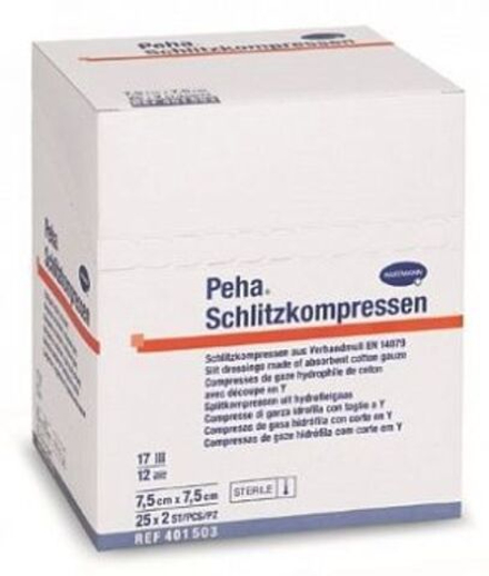 PEHA SCHLITZKOMP steril - Салф. с Y-образн.разрезом (стер.): 10 х 10 см; 20х2 шт.