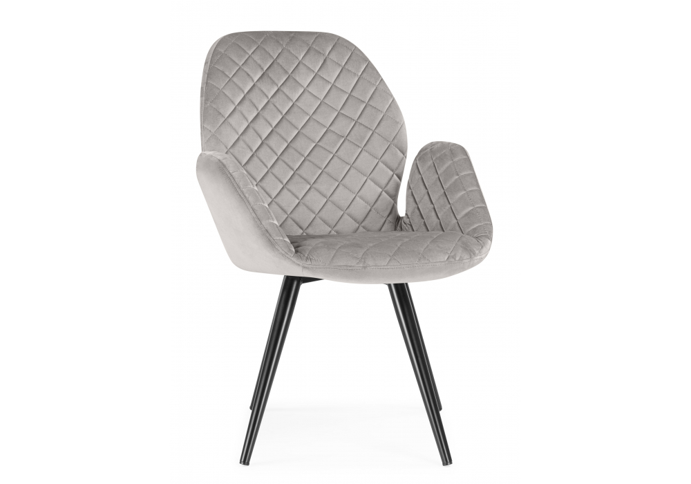 Кресло Woodville Муат поворотное confetti silver, черный