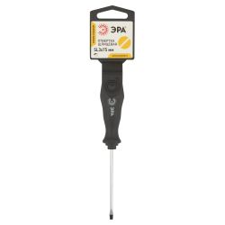 Отвертка ЭРА SL 3х75 мм шлицевая двухкомпонентная рукоятка