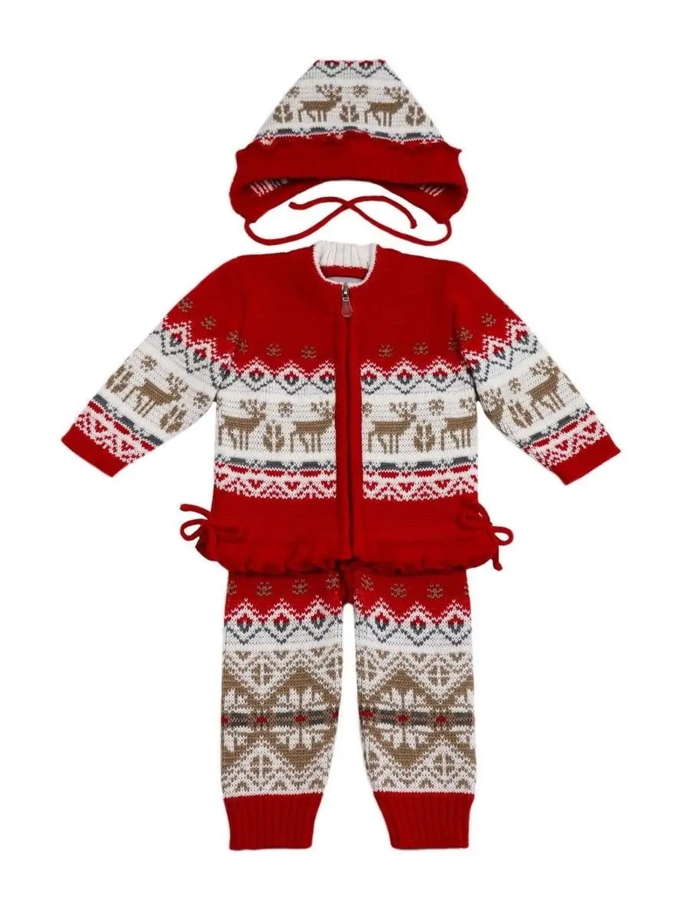 Костюм вязаный теплый