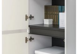 Модульная гостиная Сейдиль белый премиум / черный / белый глянец комплектация 2