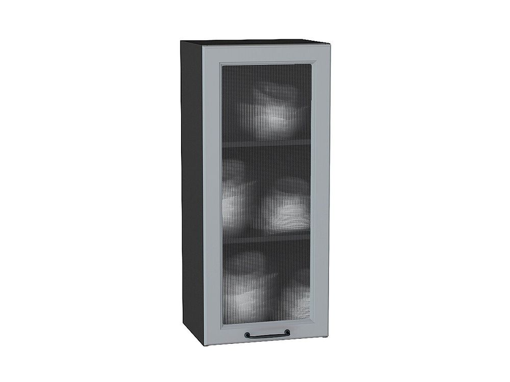 Шкаф верхний с 1-ой остекленной дверцей Ницца