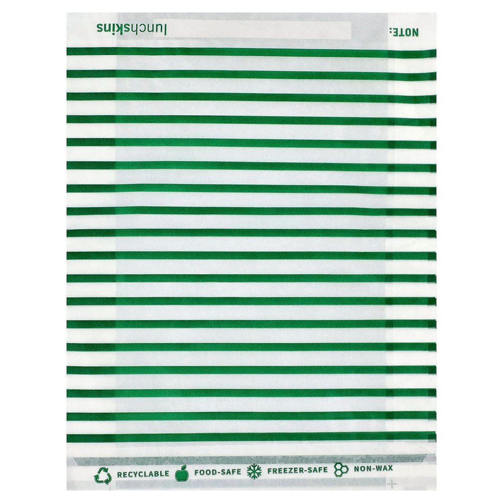 Lunchskins, бумажные пакеты для сэндвичей, размер XL, с полоской для закрывания, 50 шт.