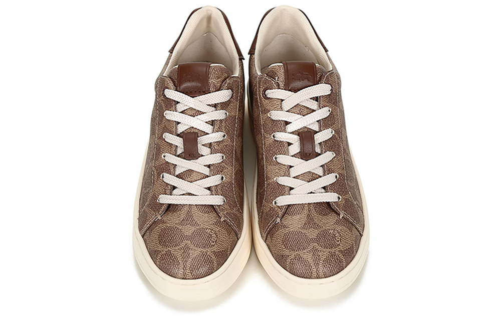 COACH Coach Lowline Luxe Classic Logo Casual Fashion Sneakers Women's Brown