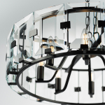 713287 Люстра NOVARA 8x40W E14 ЧЕРНЫЙ МАТОВЫЙ