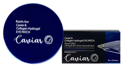 Farm Stay Caviar & Collagen Hydrogel Eye Patch гидрогелевые патчи для области вокруг глаз с икрой и коллагеном