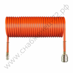 Спиральный воздушный шланг с фитингами Rapid,10 бар, 8х6 мм, 15 м. AERO