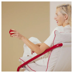 Кресло- ÖNNESTAD ИКЕА, красный/бежевый