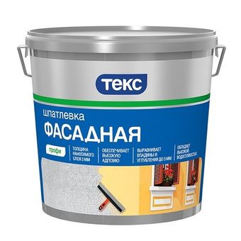 Шпатлевка фасадная акрилатная Текс Профи 8 кг