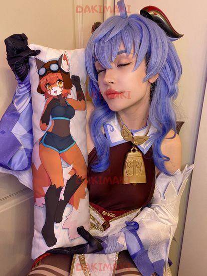 Мини дакимакура фурри Лиса арт. M0669, 60х20 см