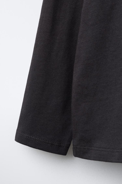 ZARA ЛОНГСЛИВ С ПРИНТОМ SONIC © SEGA, АНТРАЦИТОВО-СЕРЫЙ