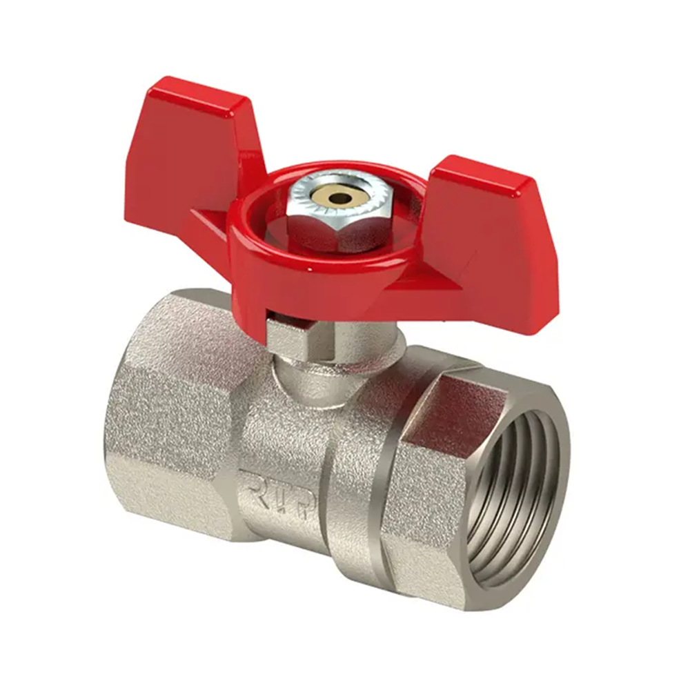 Кран шар латунный 3/4" вн/вн PN25 ручка бабочка (25349)