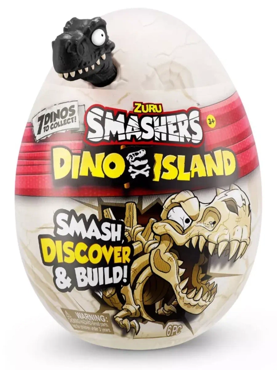Игрушка сюрприз яйцо Smashers Dino Island Нано динозавр