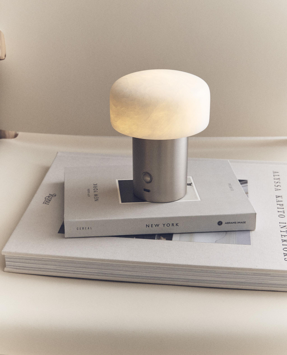 Zara Home Настольная лампа, цвет серебристый, 14.5 см