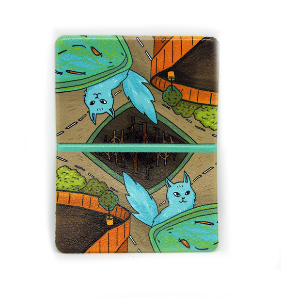 Обложка для транспортной карты "Дорожный кот"