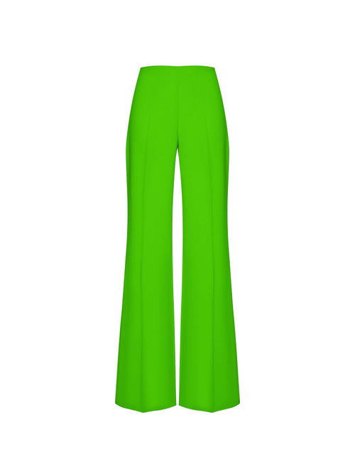 Брюки расклешенные из крепа