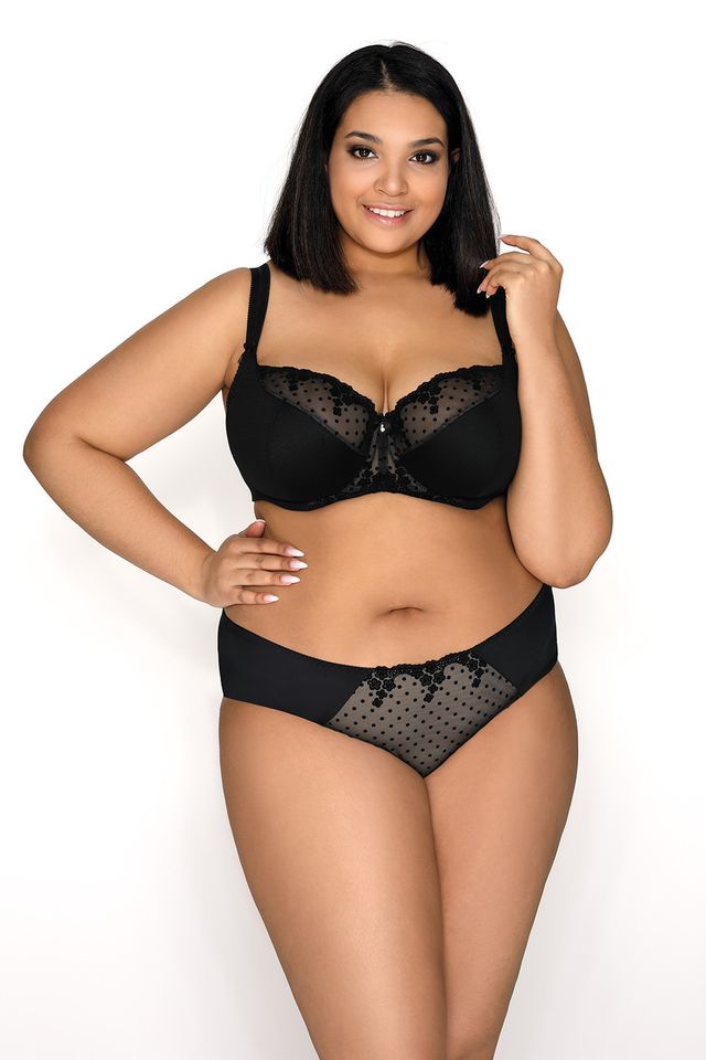 Бюстгальтер с мягкой чашкой Melanie черно-бежевый