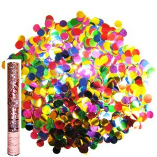 Пневмохлопушка в розовой металлической тубе