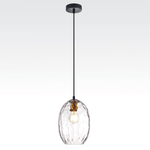 806120 Подвес NUBELLA 1х12W (led) E27 ЧЕРНЫЙ/БРОНЗА/ПРОЗРАЧНЫЙ