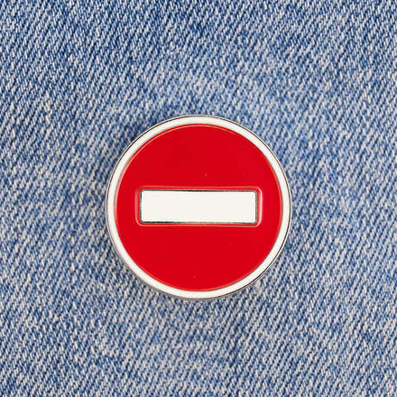 Значок "Кирпич" (Въезд запрещен)