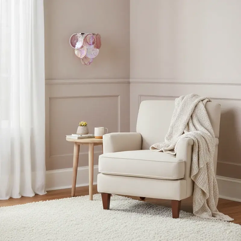 Wall design lamp Iris Rosa